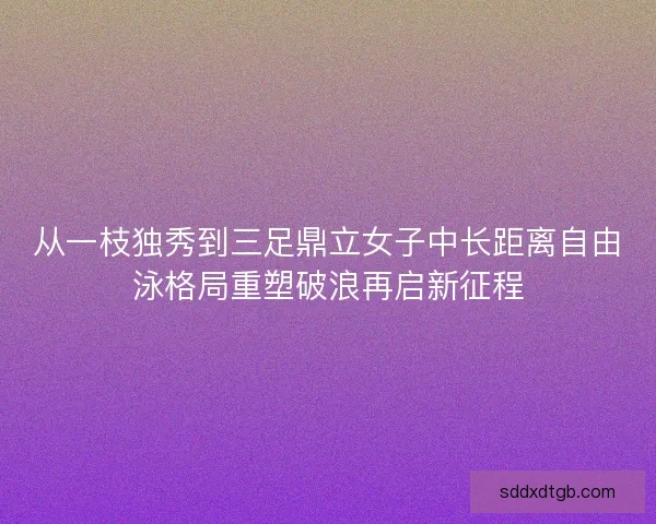 从一枝独秀到三足鼎立女子中长距离自由泳格局重塑破浪再启新征程